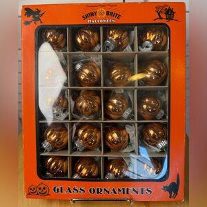 Christopher Radko Shiny Brite Ornaments Halloween Mini Pumpkin
